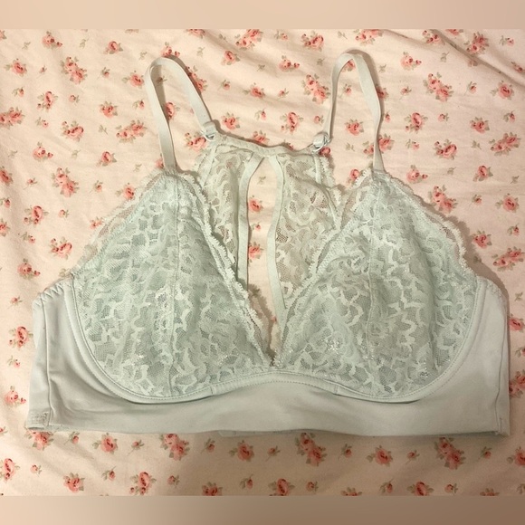 Victoria’s Secret Lace Mint Green Bralette Large *like new - Picture 1 of 3